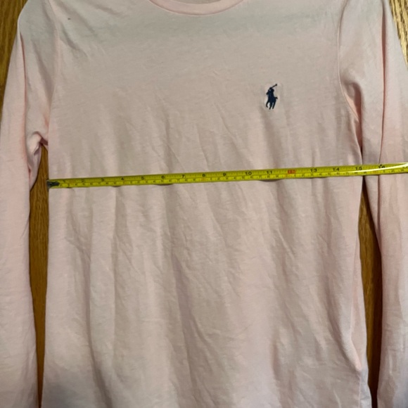 Light Pink Ralf Lauren Polo Long Sleeve Tee - Picture 4 of 8